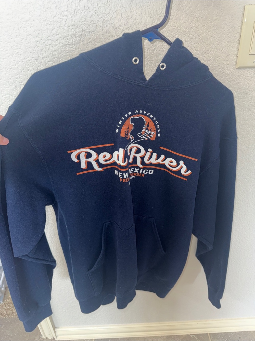 Navy Graphic Hoodie - Men
